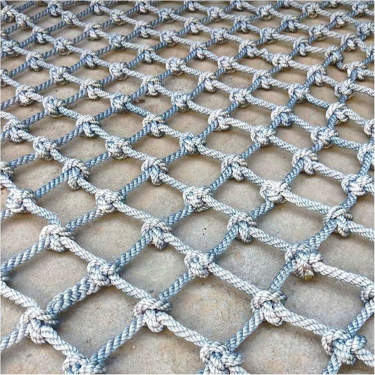 Climbing Net Safety Net Heavy-Duty Climbing Net, Rope Fence Stairs Balcony Railings Garden Playground Cargo Net Outdoor Climbing Cargo Net, Rope Ladder Polyester Fiber