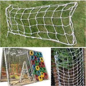 Climbing Net,Heavy Duty Large Climbing Cargo Net for Kids Outdoor, Military Playground Equipment, Rope Ladder,Treehouse, Jungle Gyms,24.6 * 24.6ft