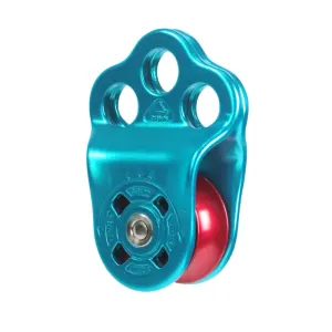 Climbing Pulley,30KN Three Holes Ball Bearing Single Pulley,Rock Climbing Pulley for 14mm Rope Hauling, Rock Climbing, Rescue Applications, Zipline Sports Etc