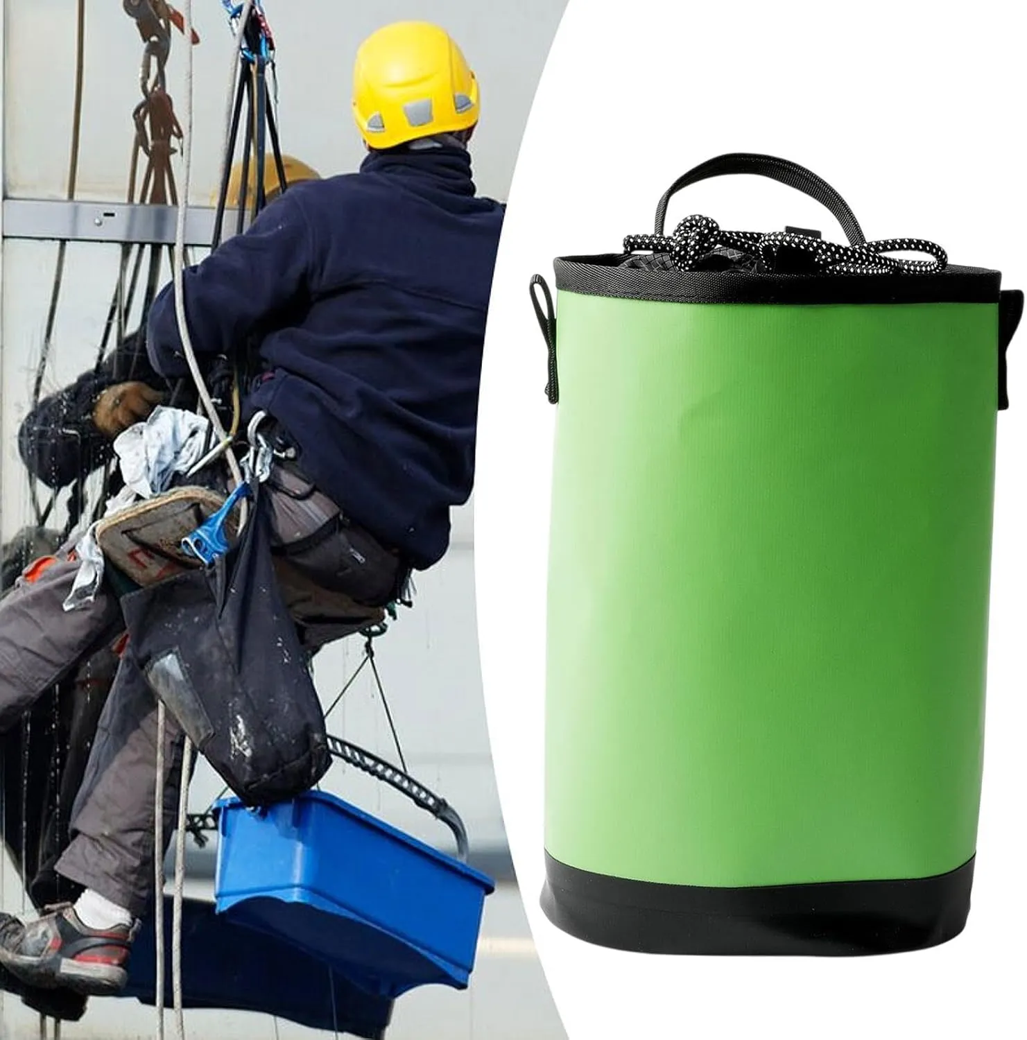 Climbing Rope Bag Drawstring Pouch Construction Caving 5L Large Capacity Waterproof Outdoor Sports Equipment Rope Organizer