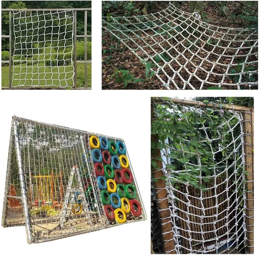 Climbing Rope Net,6mm Climbing Net for Kids Adult Playground Tree Nylon Play Giant Mesh Heavy Duty Cargo Toddler Climbing Climb Net(6mm*10cm,1X6m/3.3X19.69ft)