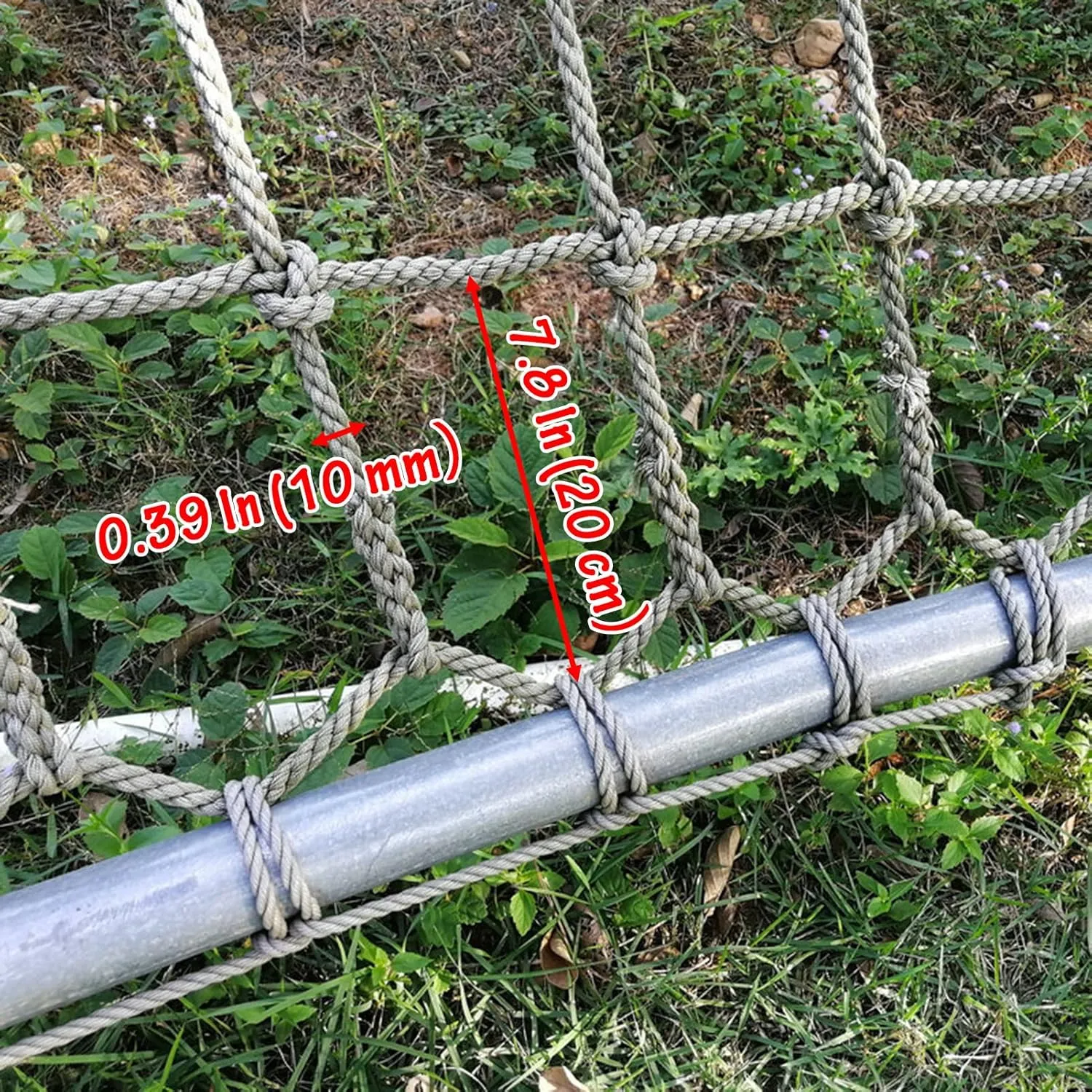 Climbing Rope Net,Safety Nets Rope Playground Play Heavy Duty Cargo Netting Outdoor Swing Set Swingset Ladder Decor(Size:156x195 Inch)