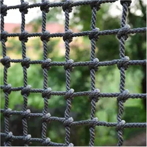 Climbing Rope Netting, Heavy Duty Cargo Net, Backyard Playground Net, Climbing Rope Ladder for Adults, Fitness Net, Wall Decorative(Size:2 * 2m(6.6 * 6.6ft))