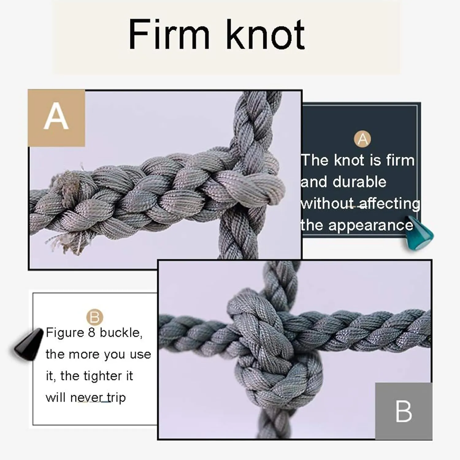 Climbing Rope Netting, Heavy Duty Cargo Net, Backyard Playground Net, Climbing Rope Ladder for Adults, Fitness Net, Wall Decorative(Size:2 * 2m(6.6 * 6.6ft))