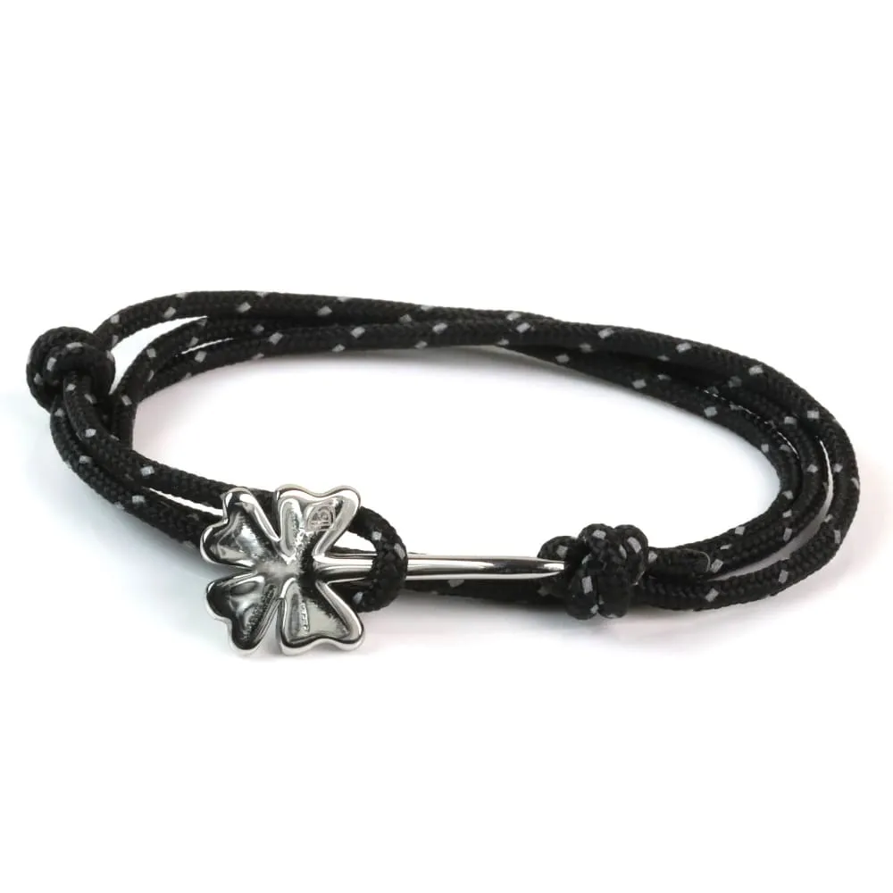 Clover Bracelet on Rope