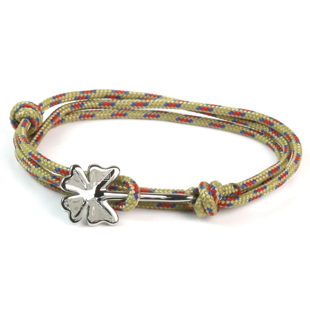 Clover Bracelet on Rope