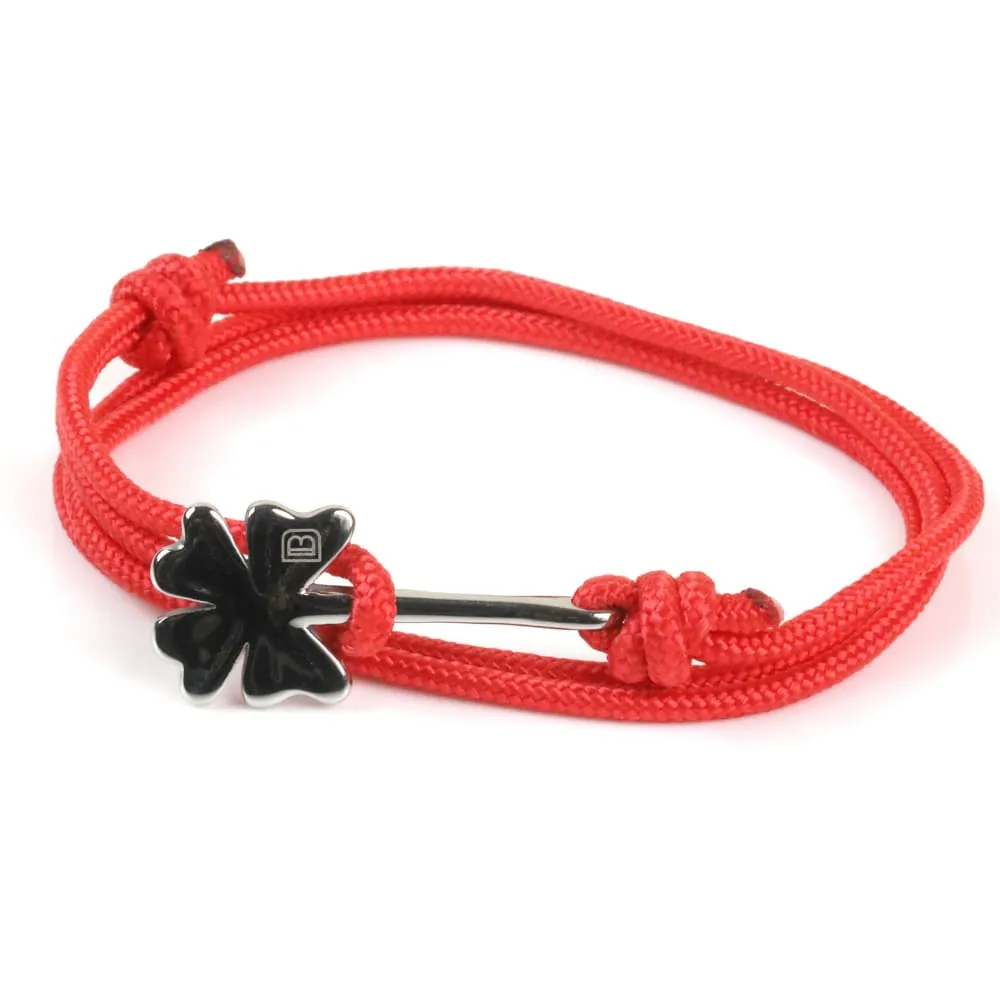 Clover Bracelet on Rope