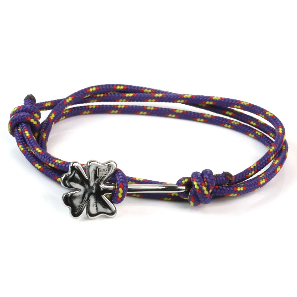 Clover Bracelet on Rope