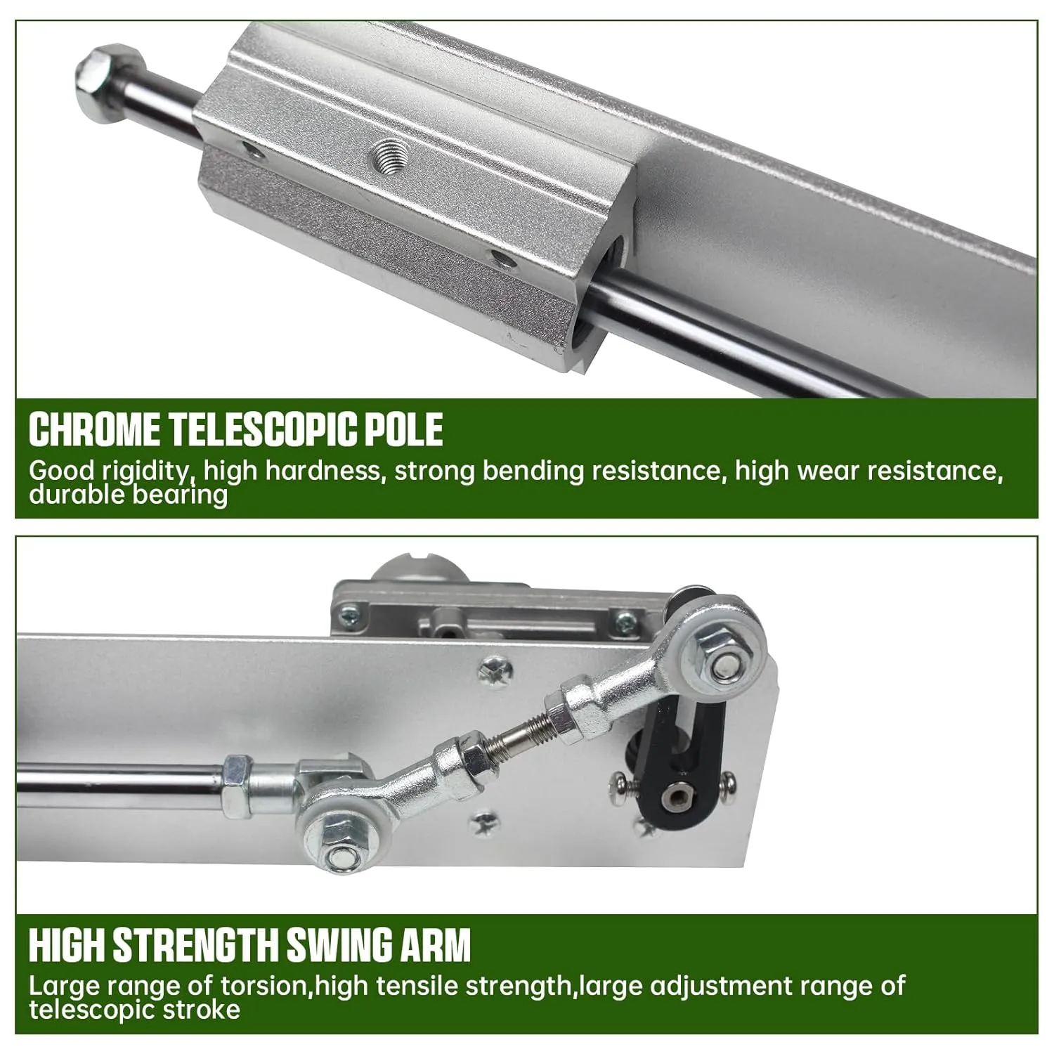 CNCTOPBAOS DC24V Reciprocating Linear Actuator Stroke 2-8CM 3 Inch,Adjustable Telescopic Rocker Arm Mechanism Gear Motor Speed Regulation Adapter 120RPM 0.78"-3.14"