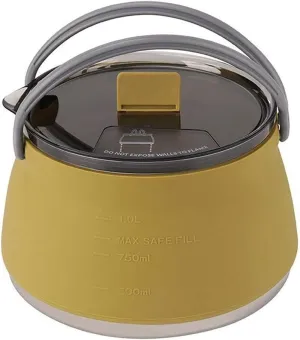 Coffee Carafe Camping Water Kettle Collapsible Tea Kettle Portable Folding Silicone Coffee Pot for Camping Outdoor Coffee Tea Cassette Cooker