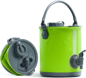 Colapz 2-in-1 Collapsible Camping Water Container with Spigot - 2 Gallon Portable Bucket & Camping Water Jug with Spout - Sports Water Jug - RV Bucket - Water Jug Dispenser