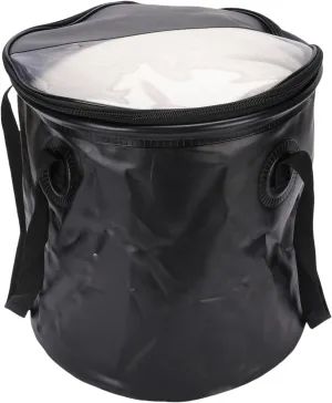 Collapsible Bucket Water Container, 20L Lightweight Folding Camp Wash Basin with Handle and Visual Cover Portable Outdoor Storage Bag for Fishing Hiking Backpacking Gardening