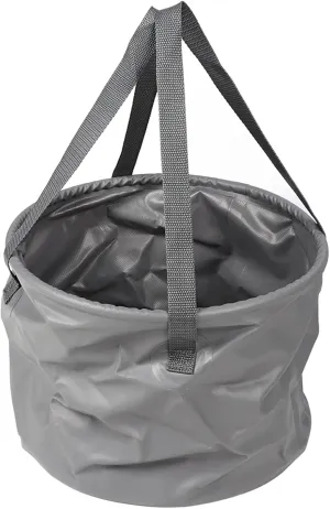 Collapsible Bucket,Folding Water Bucket,Multifunctional Thickened Large Capacity Portable Folding Water Container with Handle for Camping Fishing Gray(20L)