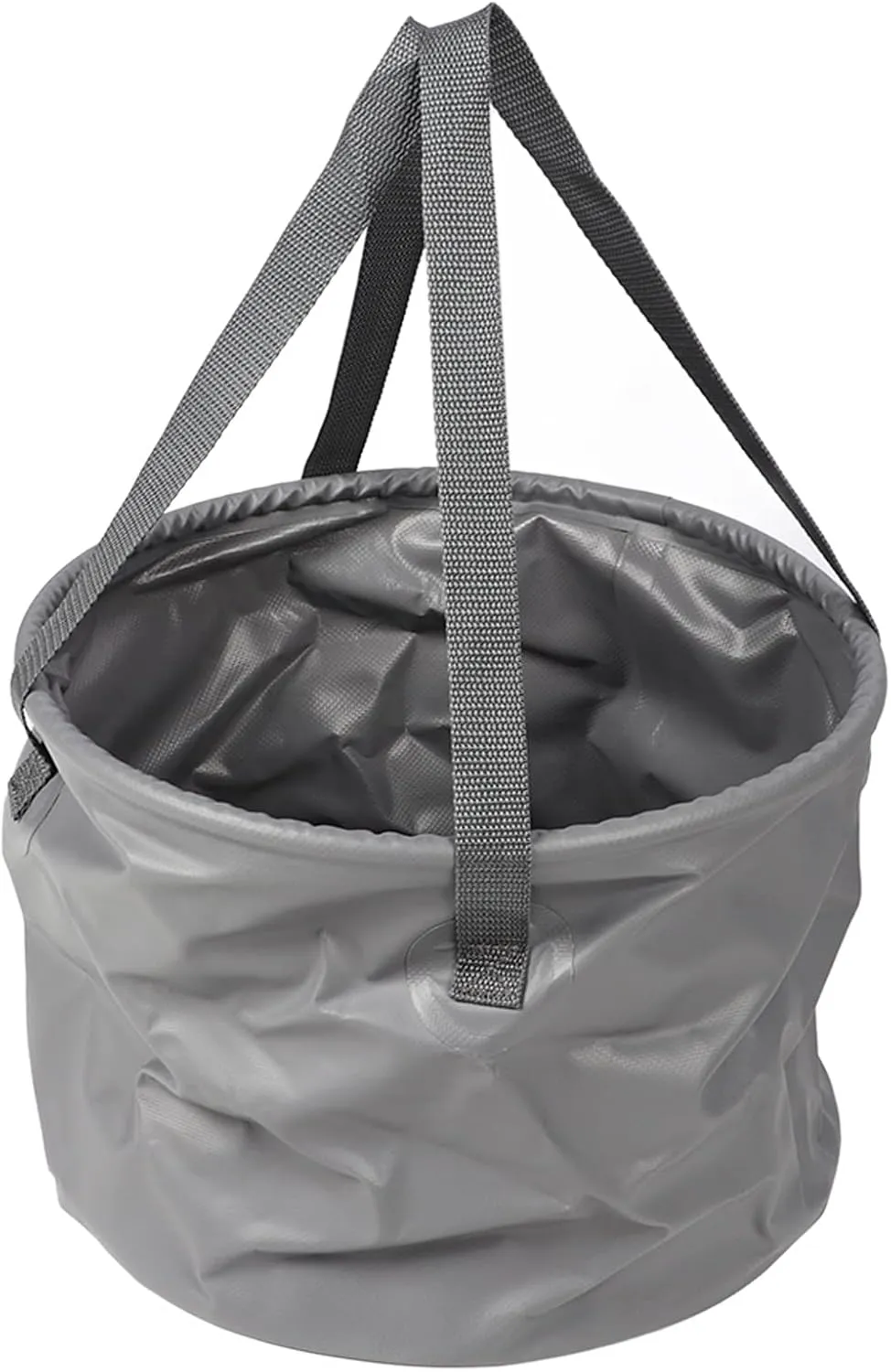 Collapsible Bucket,Folding Water Bucket,Multifunctional Thickened Large Capacity Portable Folding Water Container with Handle for Camping Fishing Gray(20L)