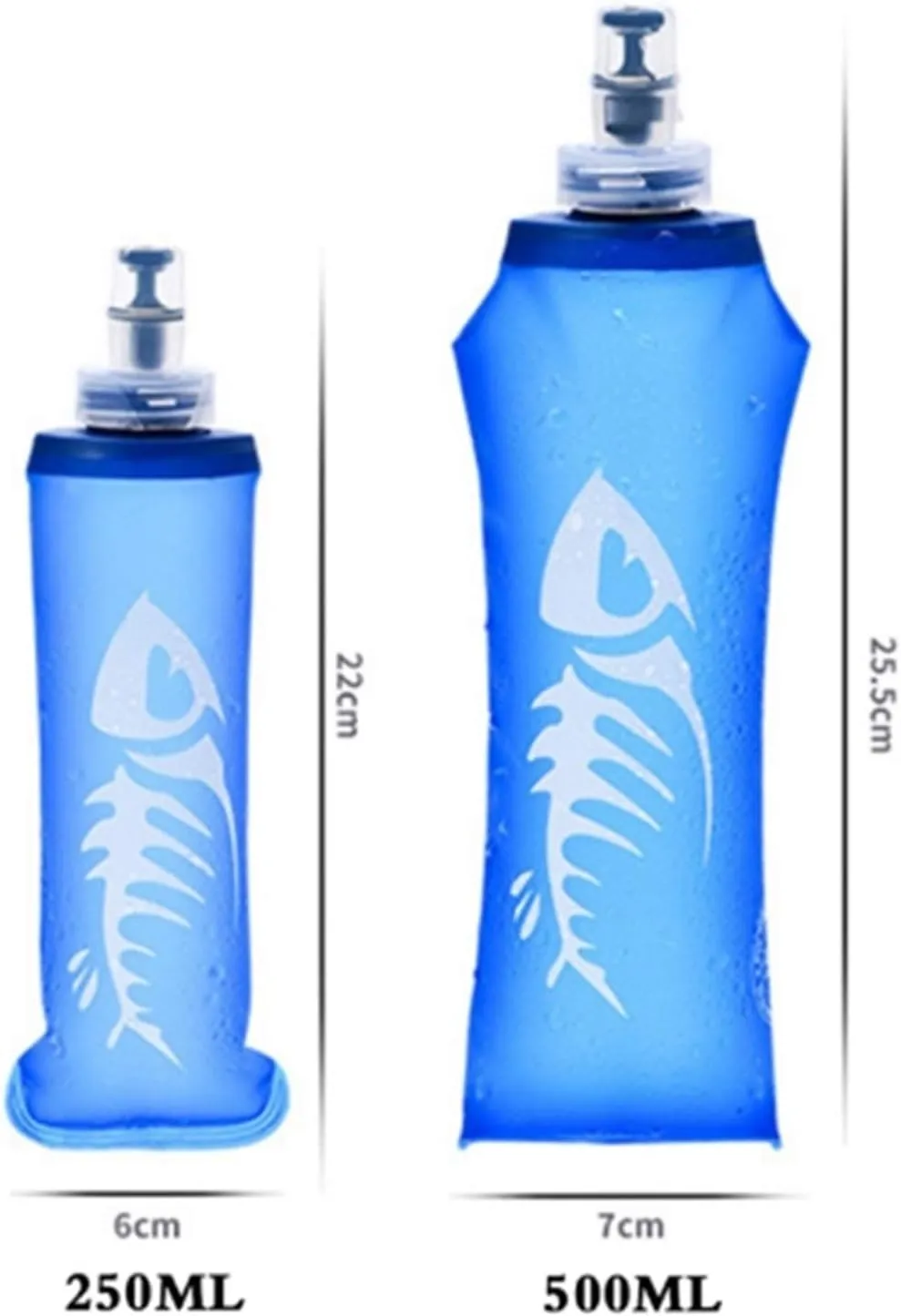 Collapsible Folding Soft Flask Water Bottle Sports Cup Water Bag Kettle Hydration Pack Bladder Water Reservoir