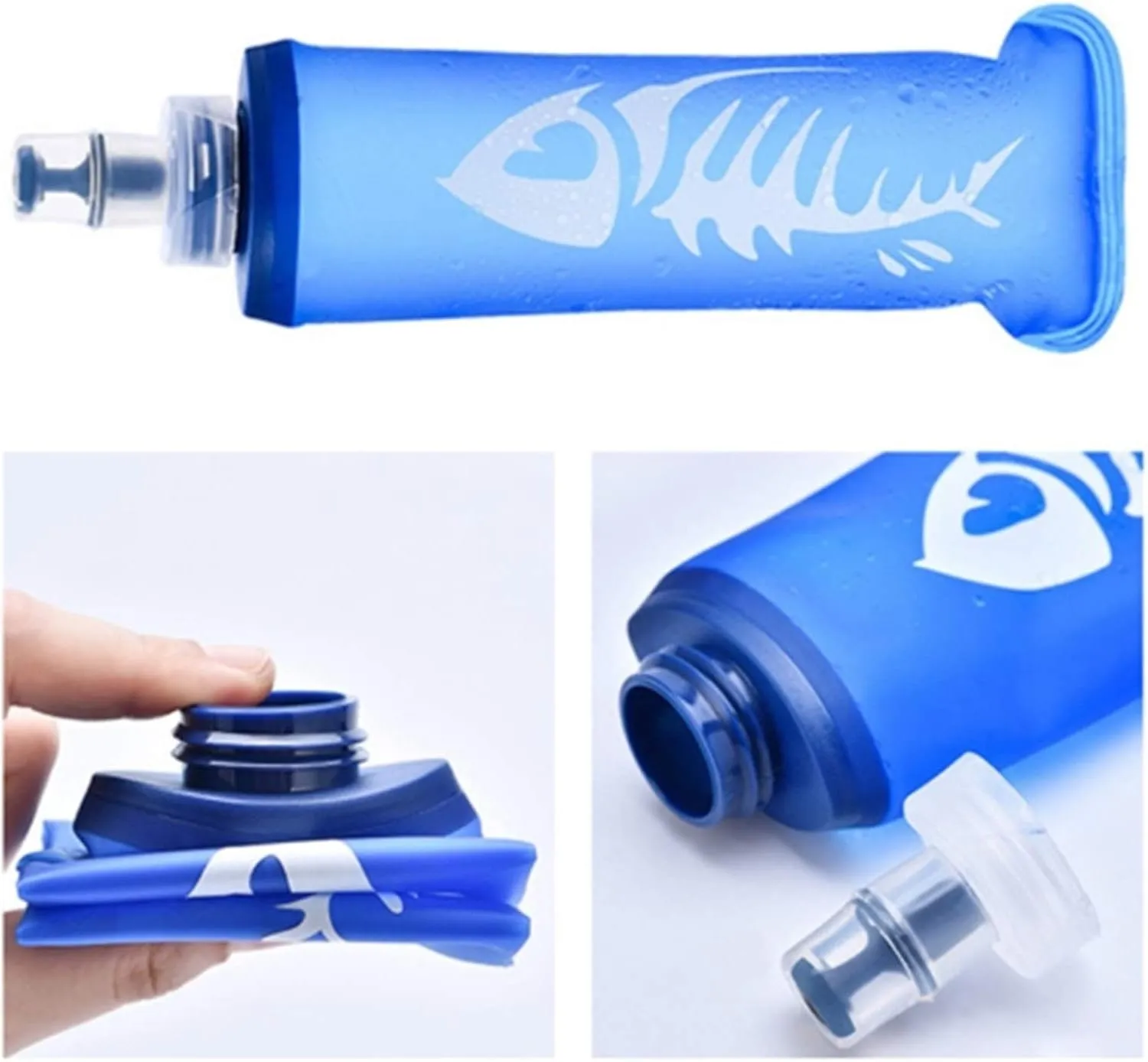 Collapsible Folding Soft Flask Water Bottle Sports Cup Water Bag Kettle Hydration Pack Bladder Water Reservoir