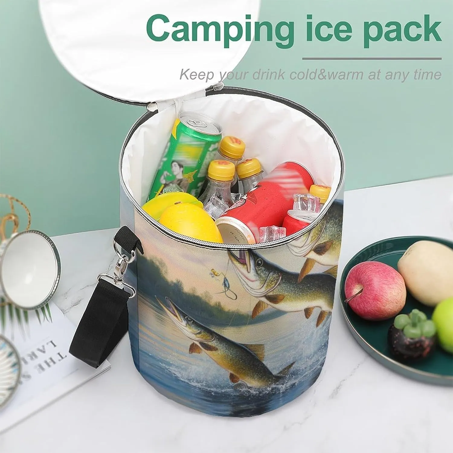 Collapsible Insulated Ice Chest for Adults Camping, Picnic, Beach, Travel Cooler