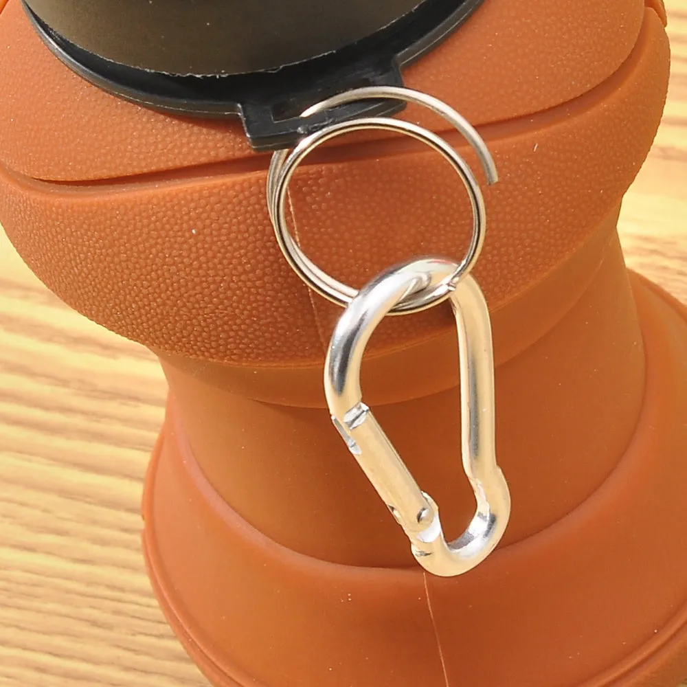 Collapsible Silicon Basketball Shape Water Bottle | 200ml