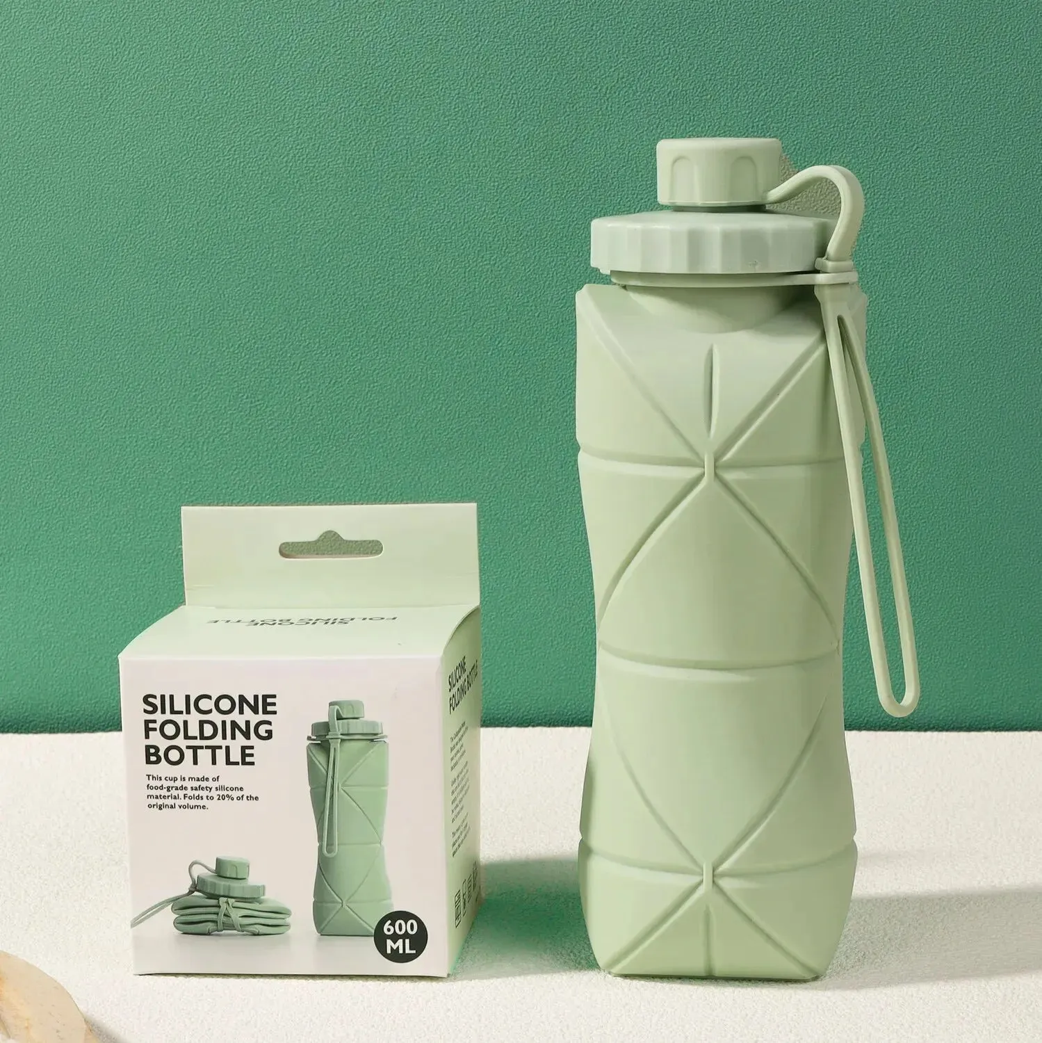 Collapsible Silicone Water Bottle