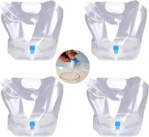 Collapsible Water Bag,Large Capacity BPA-Free Travel Water Bladder,Lightweight Durable Emergency Water Storage, Portable Folding Water Bladder for Cycling Backpacking Picnic Camping Barbecue