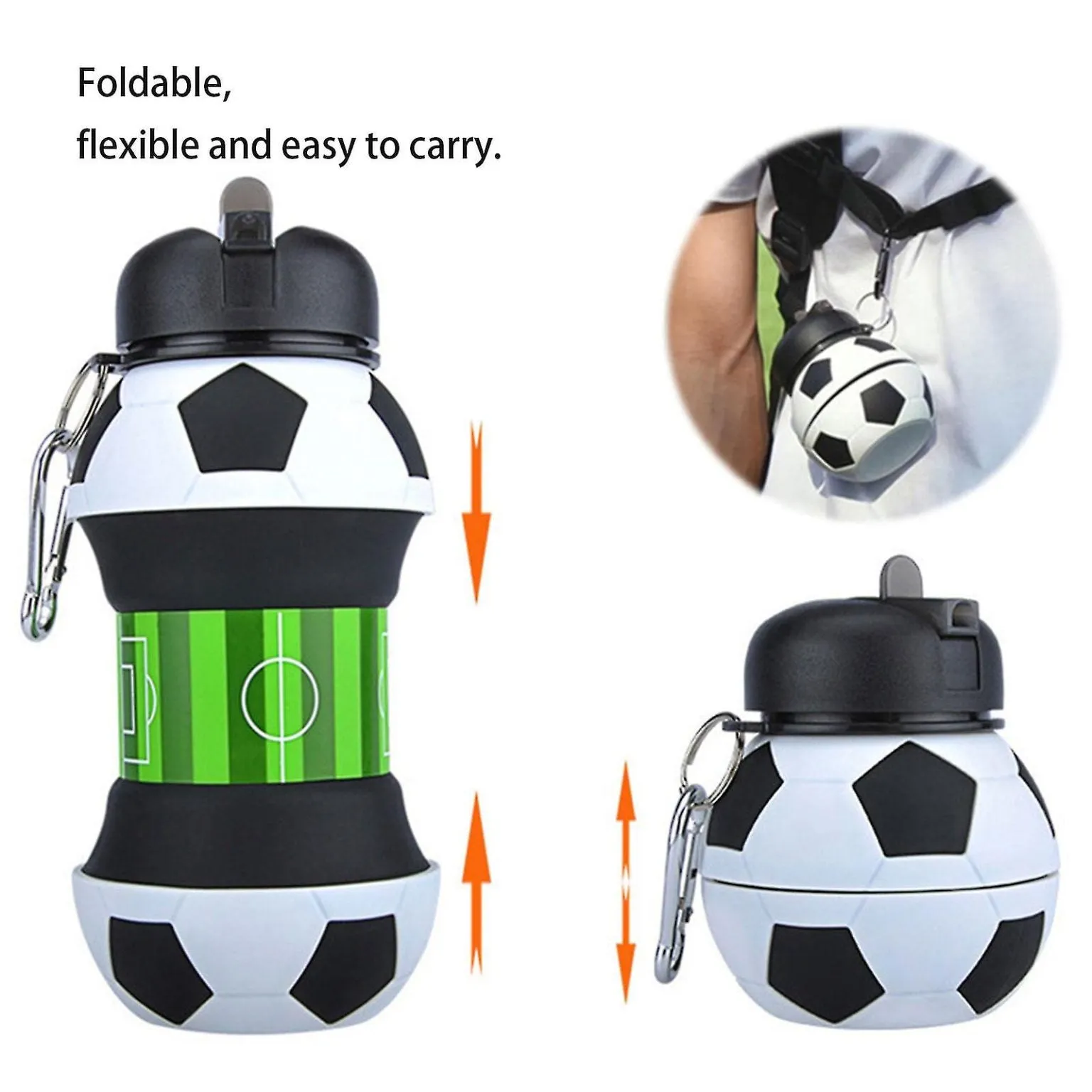 Collapsible Water Bottle For Outdoor Sports And Travel,