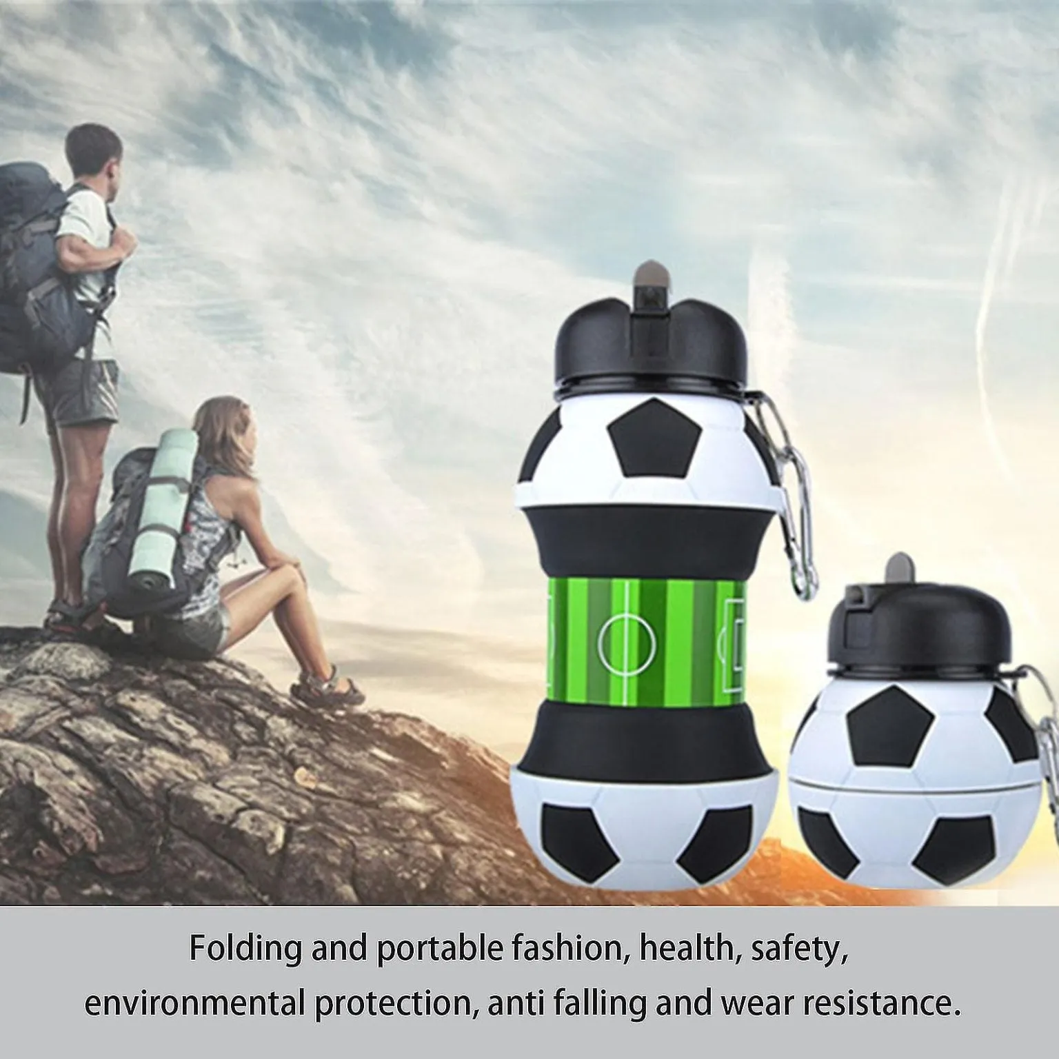 Collapsible Water Bottle For Outdoor Sports And Travel,