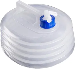 Collapsible Water Bucket Camping Water Storage Carrier Jug with ON/OFF Spigot Water Carrier Container for Outdoor Hiking Hunting Hurricane First Aid