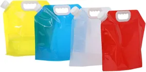 Collapsible Water Storage Bag Emergency Outdoor Water Bag Leakproof Easy to Carry