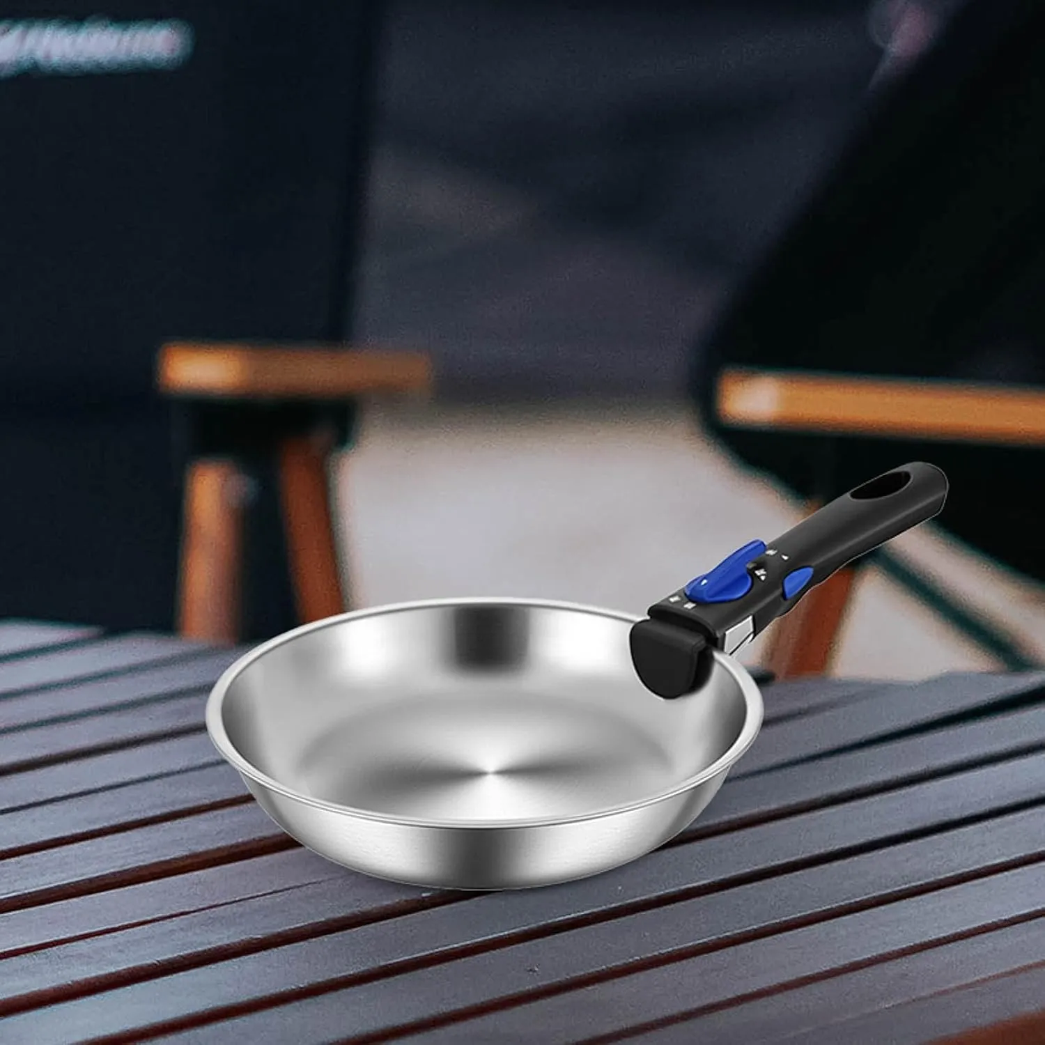 Compact Cookware for Camping Including Frying Pan and Cooking Pot