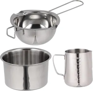 Cooking Essential: Lightweight Stainless Steel Cheese Butter Melting Pot Portable Hiking Cookware for Outdoor Activities