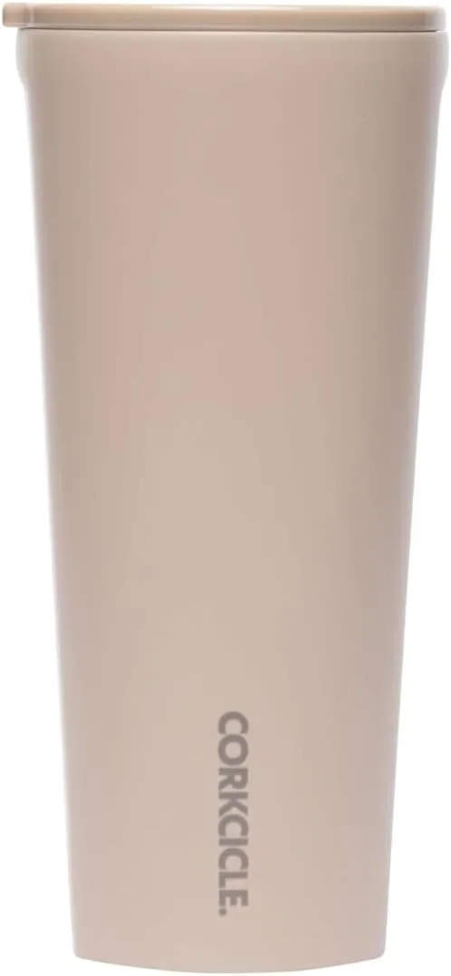 Corkcicle Classic Triple Insulated Coffee Mug with Lid, Desert, 24 oz – Stainless Steel Travel Tumbler Keeps Beverages Cold 9 hrs, Hot 3hrs – Cupholder Friendly Travel Coffee Tumbler