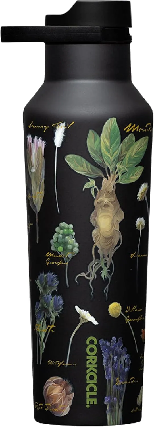 Corkcicle x Warner Brothers Harry Potter Herbology Sport Canteen Insulated Tumbler, 20 oz – Reusable Water Bottle - Cold for 25 Hours & Hot 12 Hours – Cupholder Friendly Tumbler with Screw-On Cap