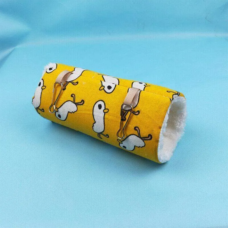 Cozy Canvas Hamster Tubes Tunnel Hammock For Small Pets