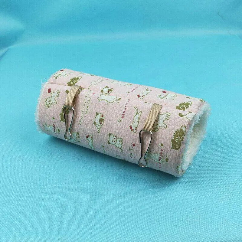 Cozy Canvas Hamster Tubes Tunnel Hammock For Small Pets