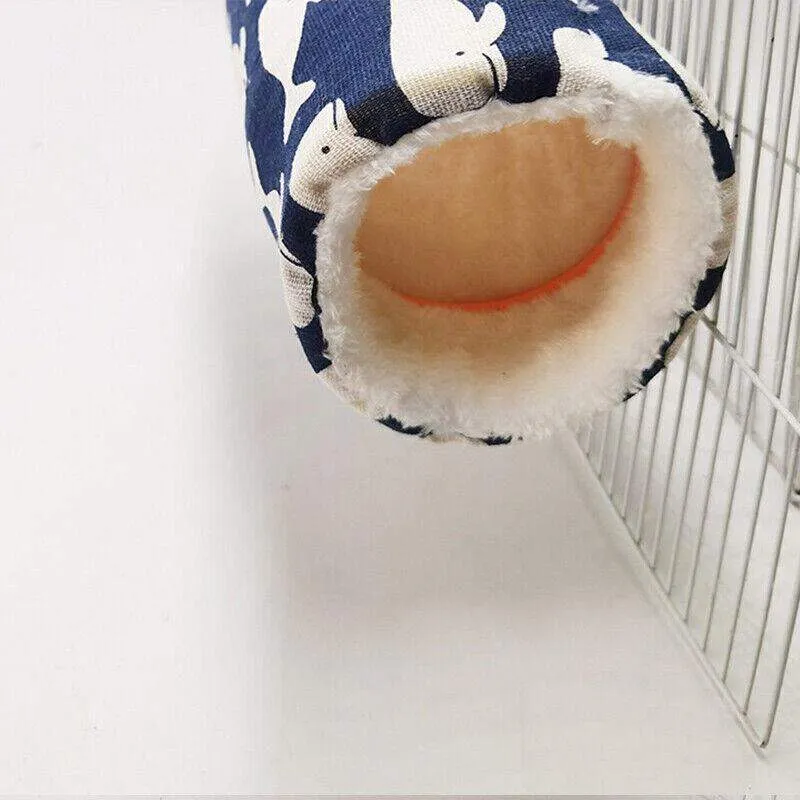 Cozy Canvas Hamster Tubes Tunnel Hammock For Small Pets