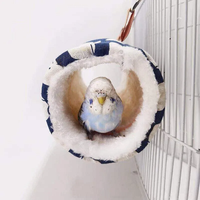 Cozy Canvas Hamster Tubes Tunnel Hammock For Small Pets