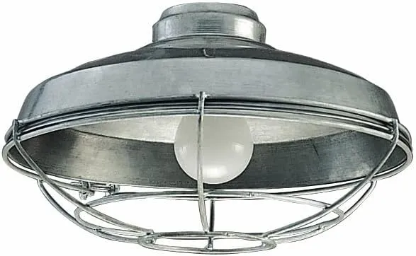 Craftmade Lighting LK984GV One Light Outdoor Wire Cage Ceiling Fan Kit, Galvanized Finish