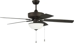 Craftmade OP211ESP5 Outdoor Pro Plus 52" Ceiling Fan with Lights, Espresso