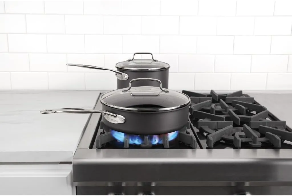 Cuisinart Chef's Classic Nonstick Hard Anodized Cookware 13 Piece Set, 66-13