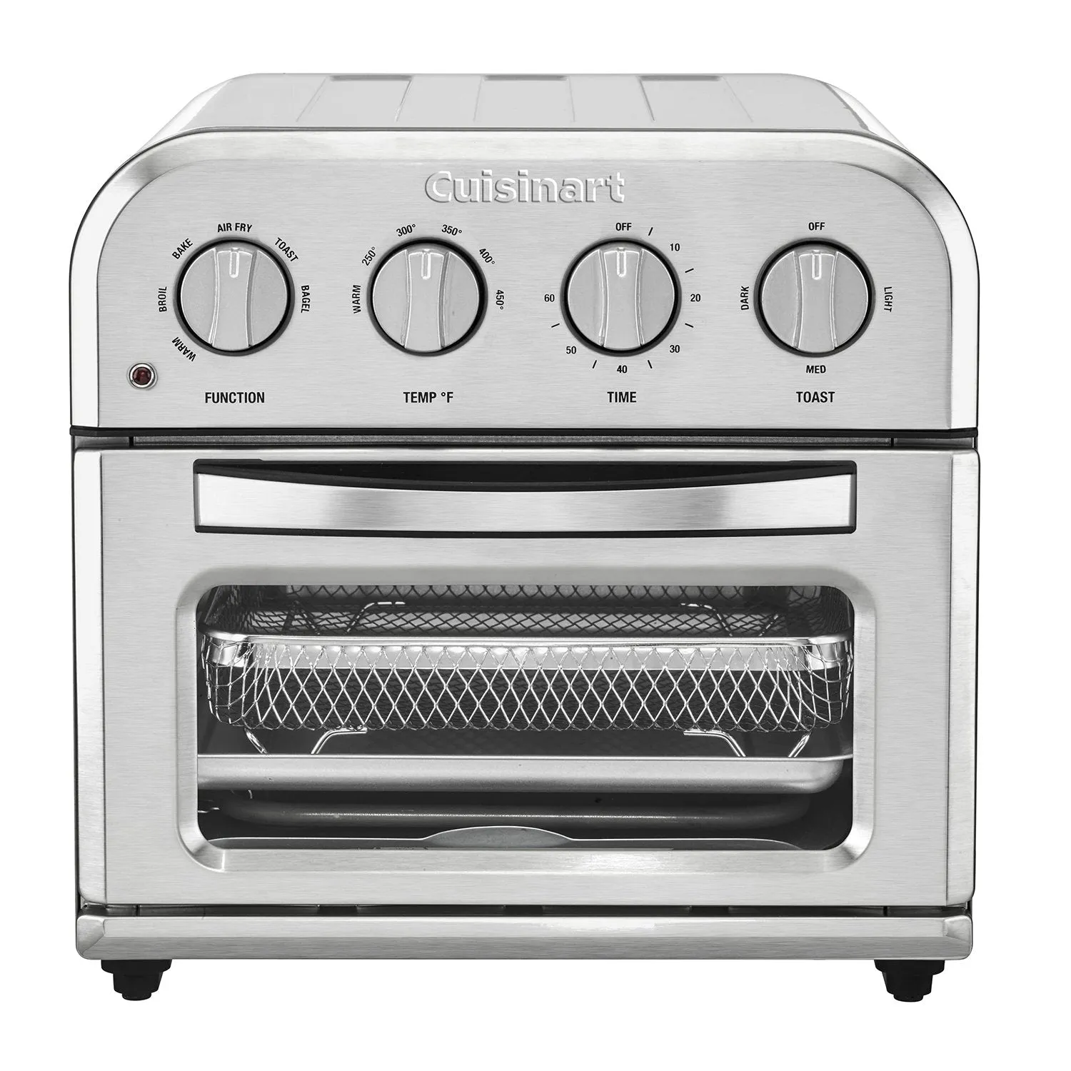 Cuisinart TOA-28FR Compact Convection Toaster Oven Airfryer, Stainless Steel, Refurbished