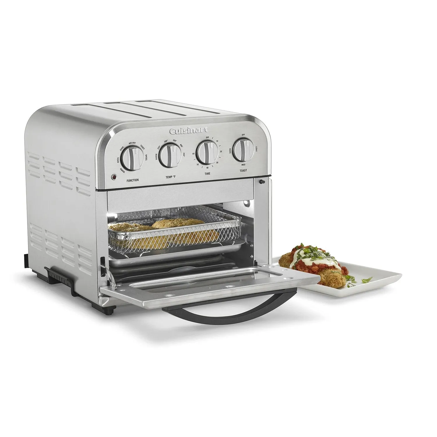 Cuisinart TOA-28FR Compact Convection Toaster Oven Airfryer, Stainless Steel, Refurbished