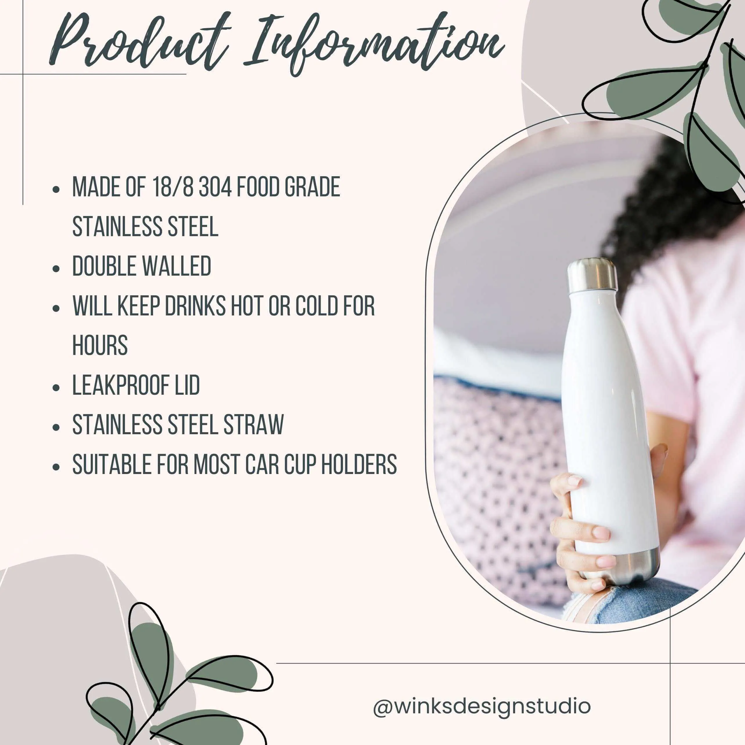 Custom 17oz Water Bottle
