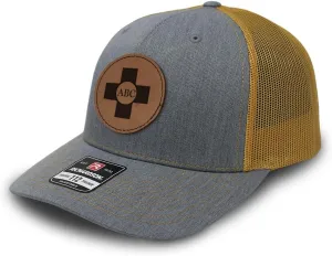 Custom Trucker Mesh Cap Your Monogram Cross Jesus God Sign First Aid B Personalized 5 Panel Hat