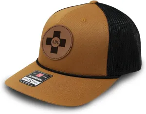 Custom Trucker Mesh Cap Your Monogram Cross Jesus God Sign First Aid B Personalized 5 Panel Hat