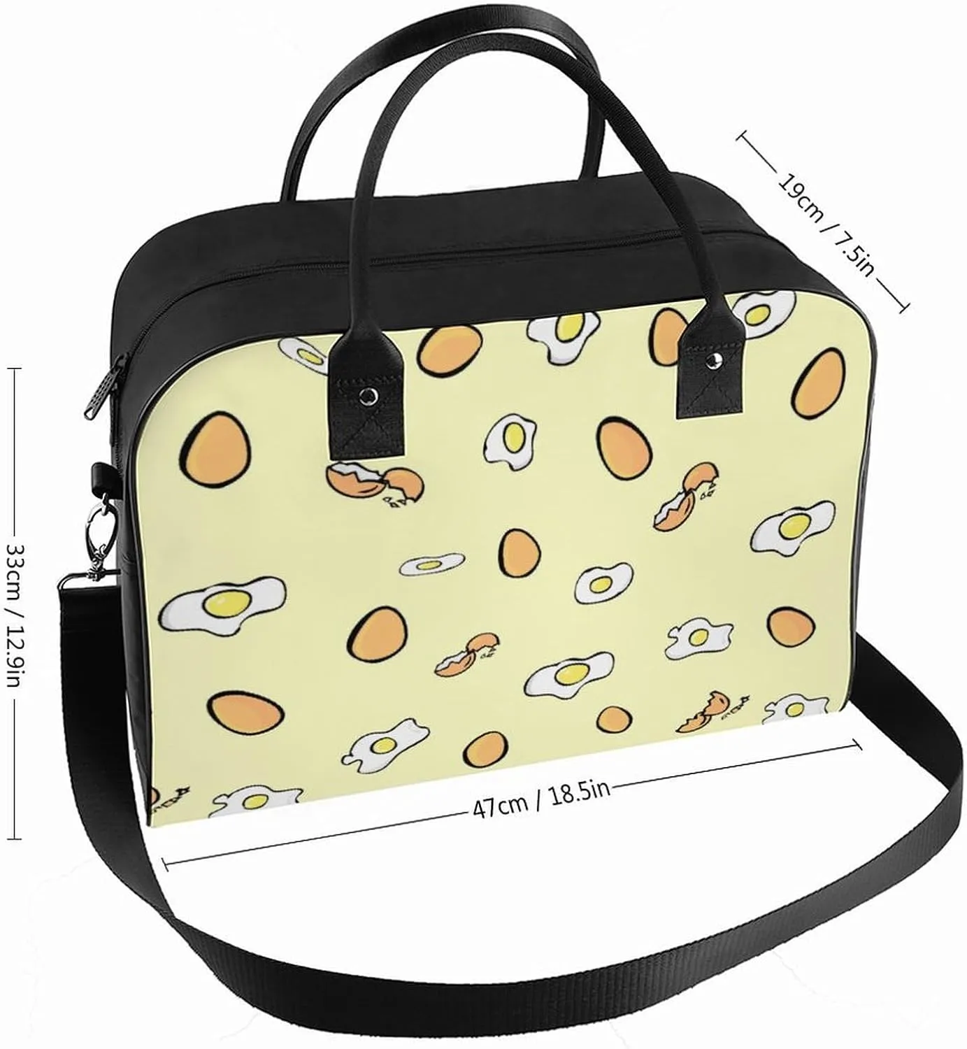 Cute Grim Reaper Women's Handbag Multi-Object Travel Bag Lightweight Carry-On Cross-Body Bag