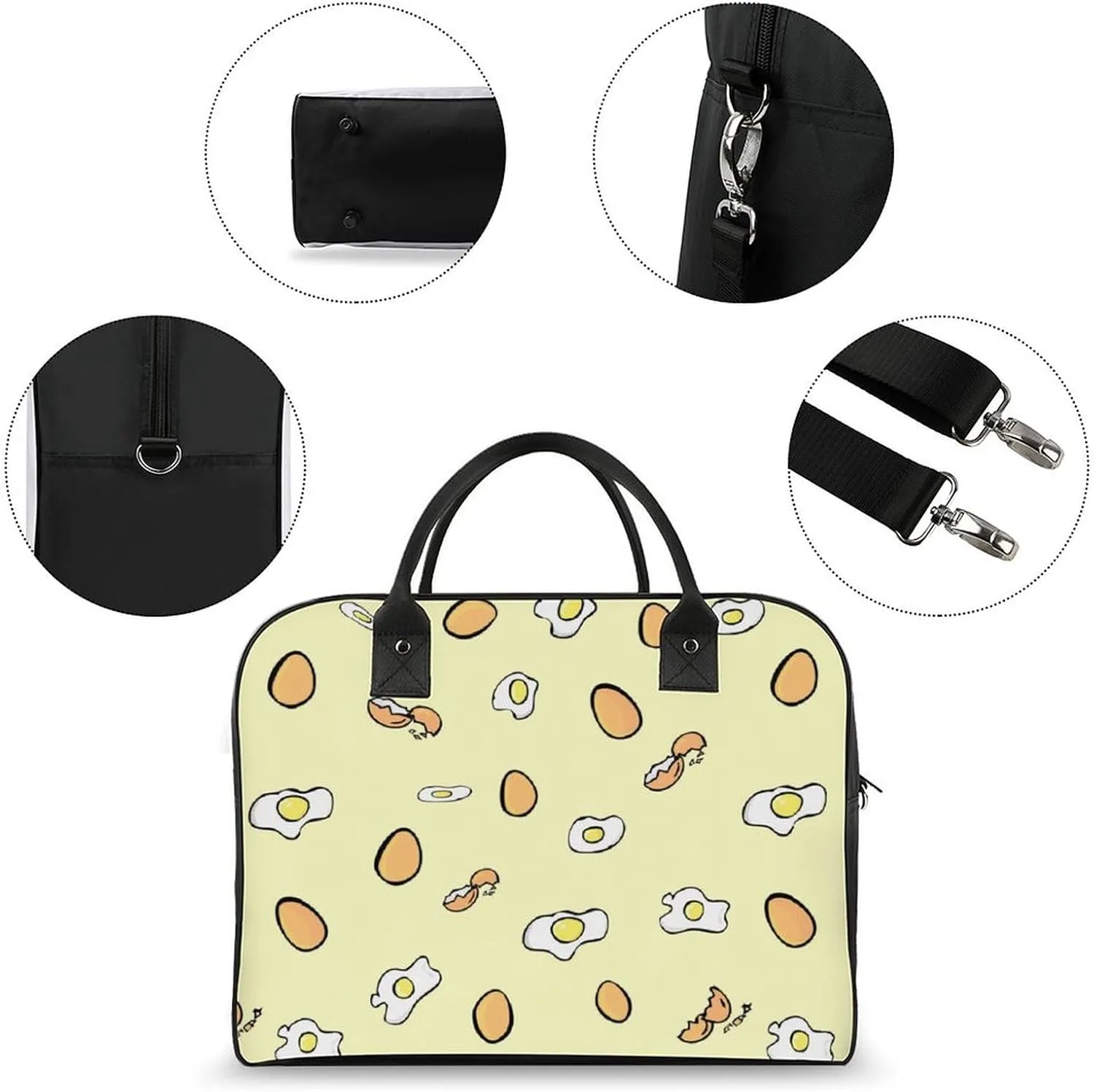 Cute Grim Reaper Women's Handbag Multi-Object Travel Bag Lightweight Carry-On Cross-Body Bag