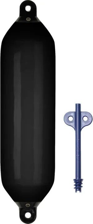 Dan-Fender Heavy Duty Boat Fender - Bumper for Boats - Strong & Flexible All Weather Conditions Boat Accessory for Docking, w/Inflation Adapter
