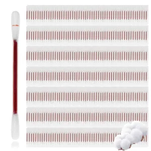 Disposable Iodine Cotton Swabs, Individually Wrapped Medical Iodophor Swabsticks Bulk, Povidone Wound Iodine Qtips Cotton Buds First Aid Kits for Nasal Ears Bruise Care, Travel Outdoor (White 400)