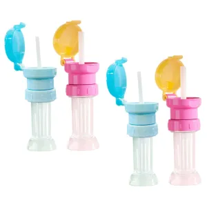 DOITOOL 4pcs Kids Insulated Water Bottle Adapter Straw Cap Toddlers Bottle Topper