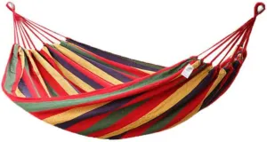 Double Cotton Hammock! Soft, Breathable, and Easy to Carry! Perfect for Relaxing by The Water, at The Park, or in Your Backyard!!! Indoors or Outdoors! Large Size! 2 Carabiners Included for Safety :